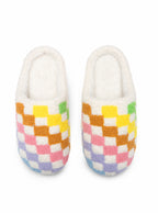 Rainbow Checker Slippers