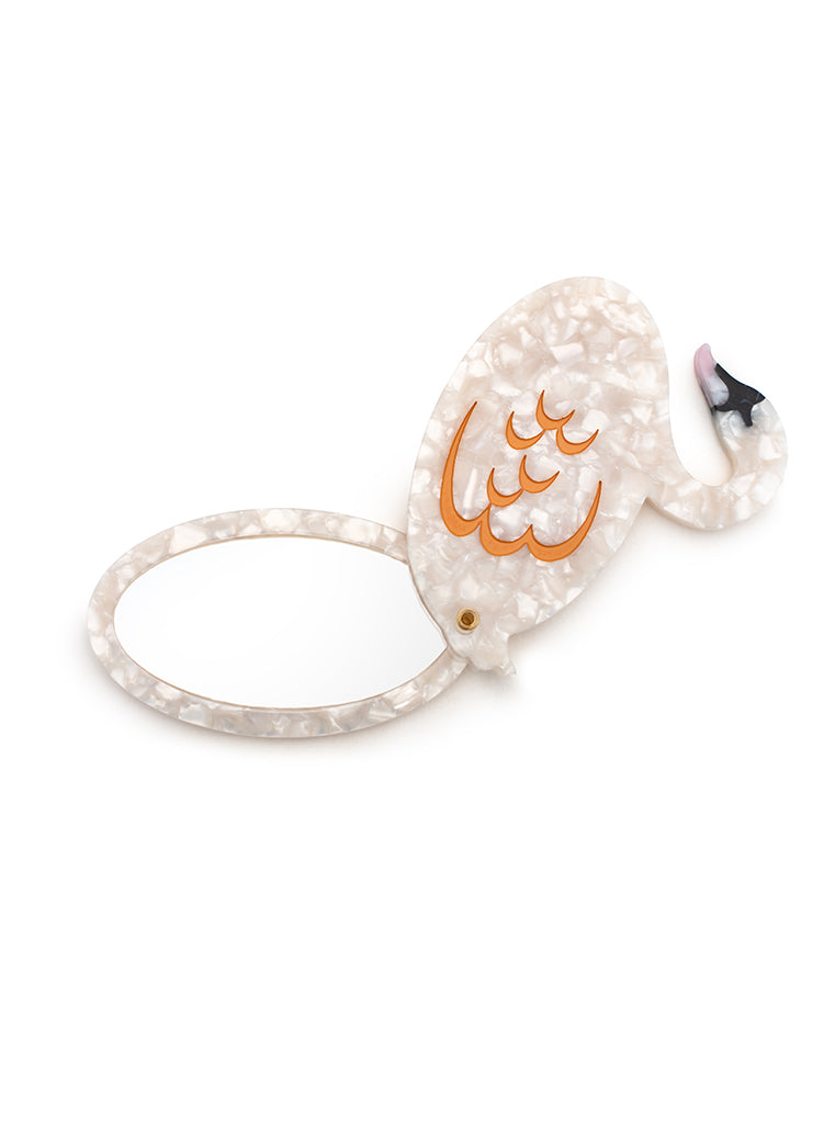 Swan Compact Mirror
