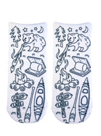 Camping Coloring Sock