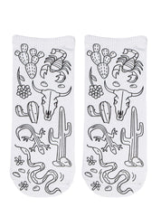 Desert Coloring Sock