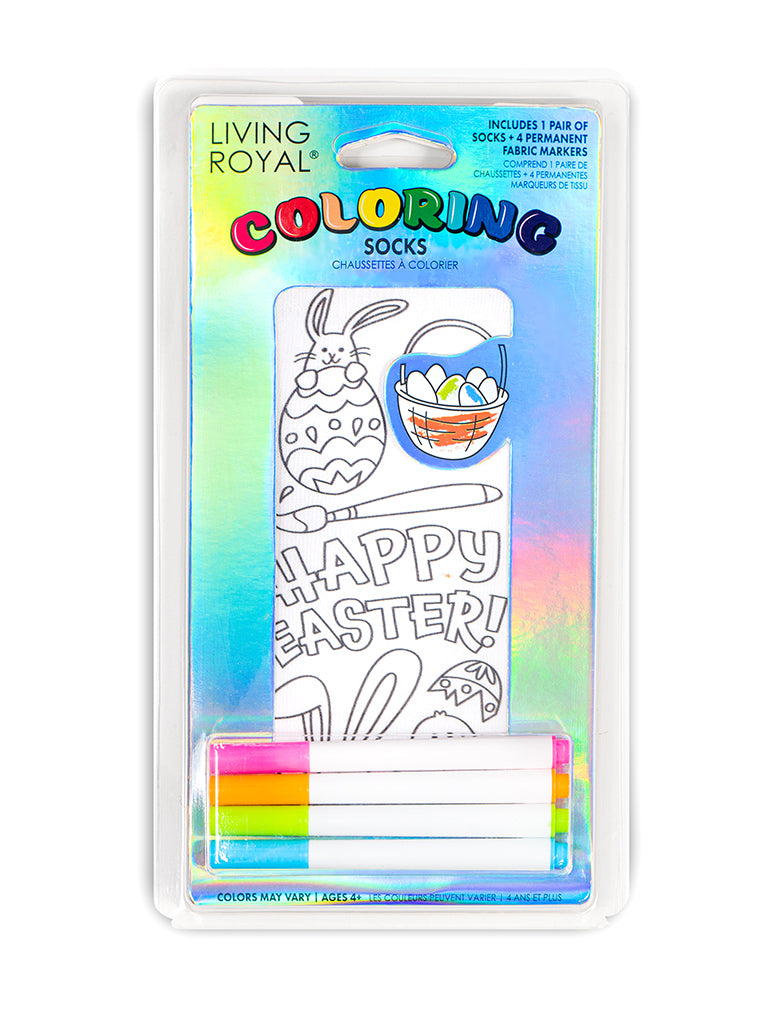 Easter Coloring Sock