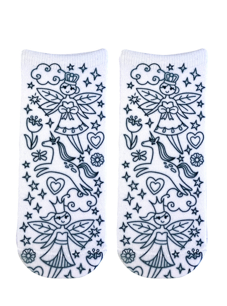 Fairy Princess Coloring Sock