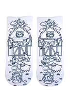 Farm Coloring Sock