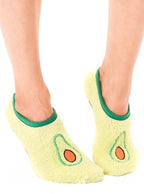 Fuzzy Avocado Slipper Socks