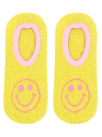 Fuzzy Smile Slipper Socks