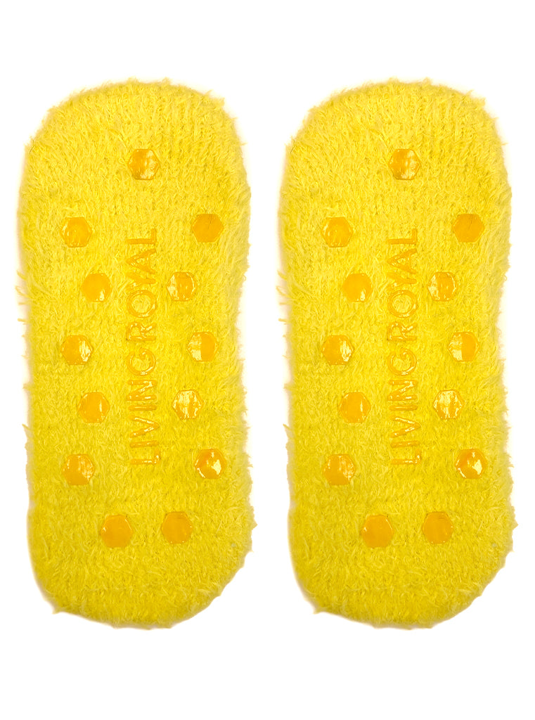 Fuzzy Bee Slipper Socks