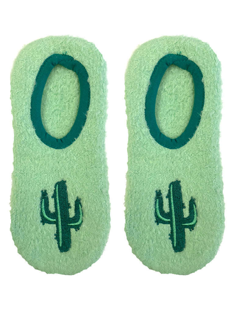 Fuzzy Cactus Slipper