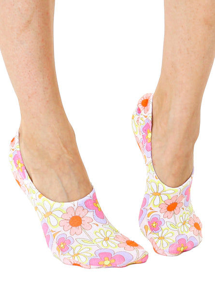 Groovy Flowers Liner Socks