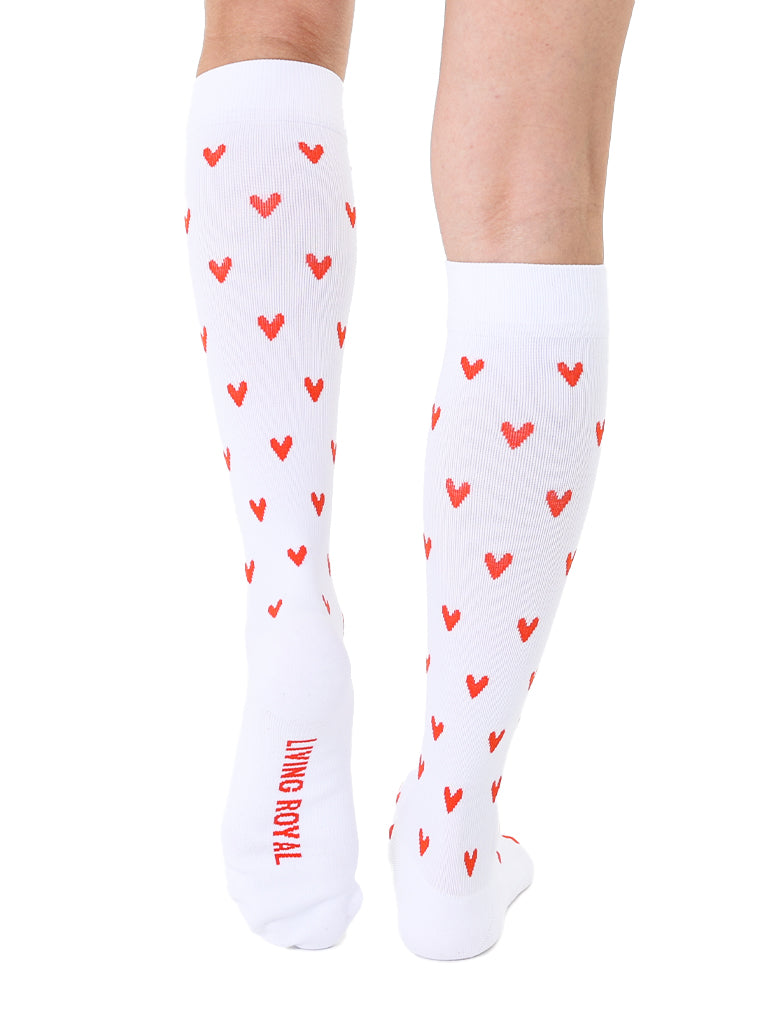 Hearts Compression Socks