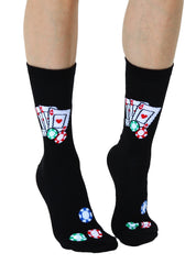 Poker 3D Crew Sock