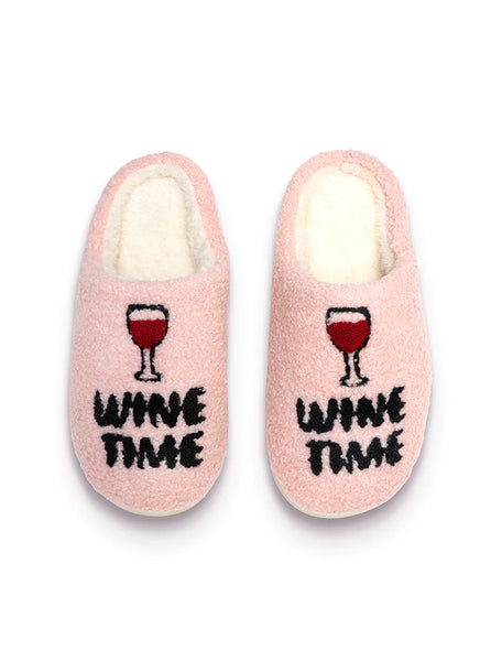 Wine Time Slippers