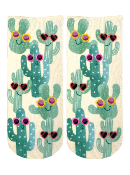 Sunny Cactus Ankle Socks