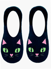 Black Kitty Liner Socks