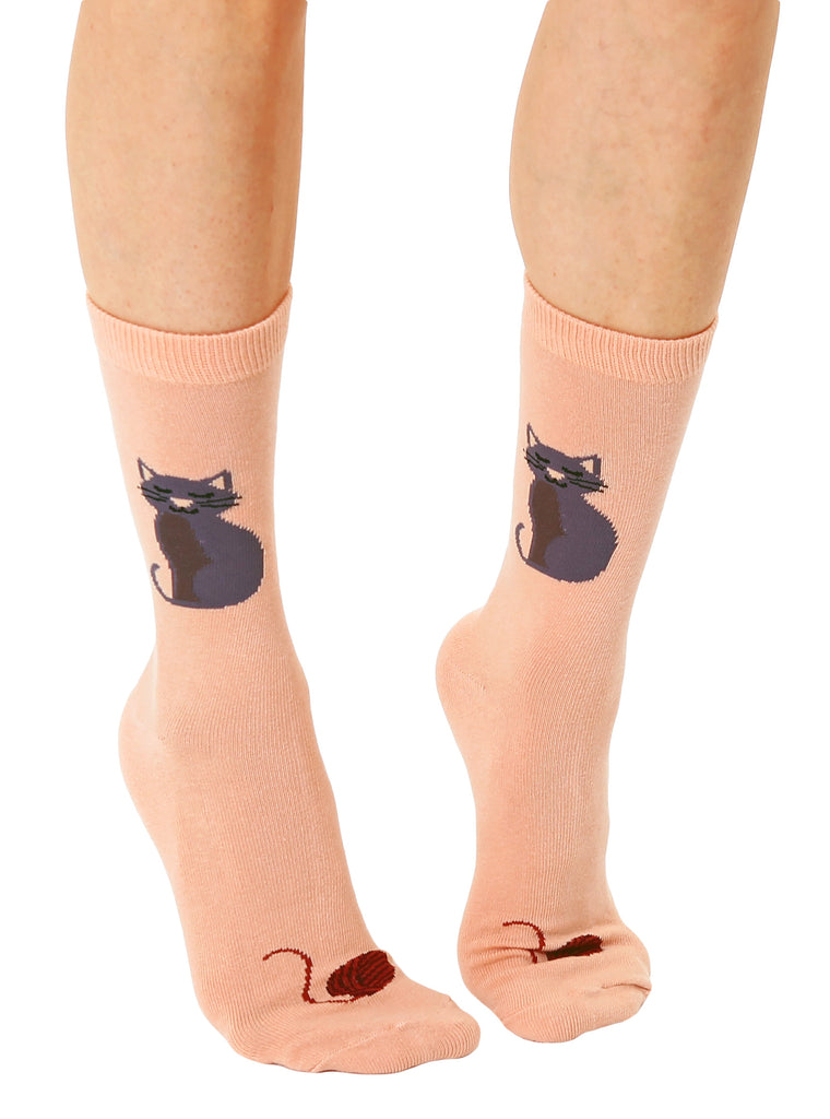 Cat 3D Crew Sock
