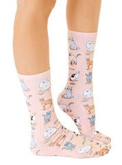 Cat Breeds Crew Socks