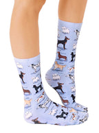 Dog Breeds Crew Socks