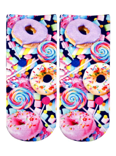 Donut And Candy Ankle Socks