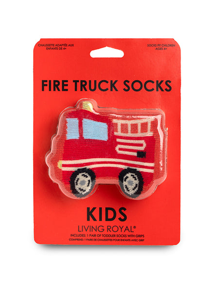 Fire Truck 3D Kids Crew Sock