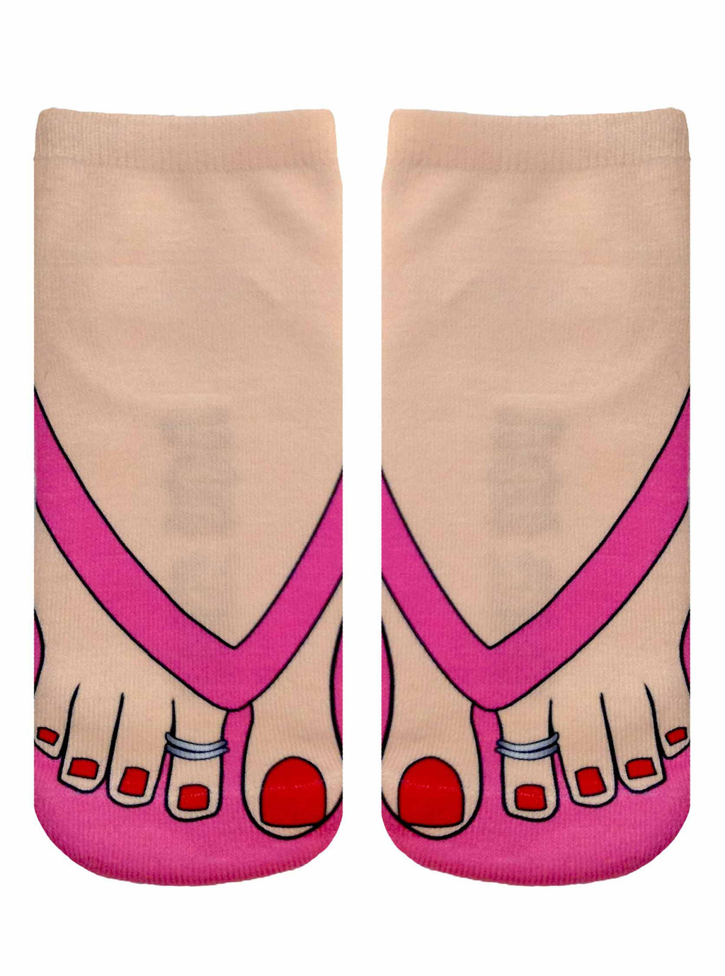 Flip Flops Pale Ankle Socks