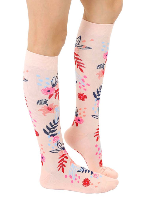 Floral Compression Socks – Living Royal