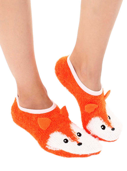 Fuzzy Fox Slipper Socks