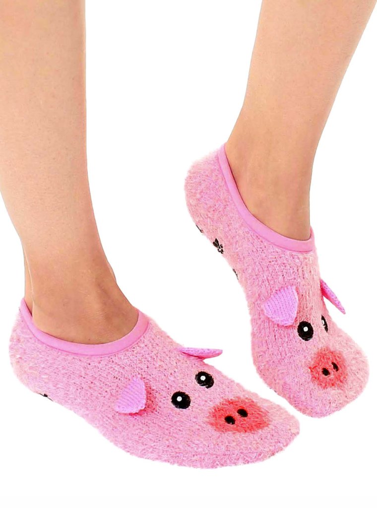 Fuzzy Pig Slipper