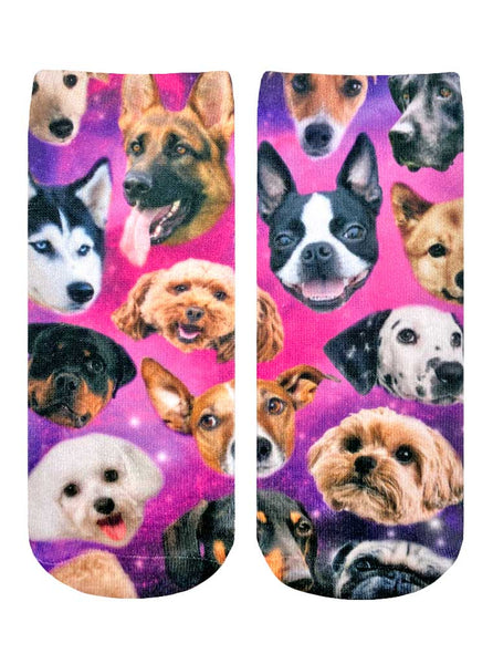 Galaxy Puppy Ankle Socks