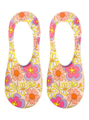 Groovy Flowers Liner Socks