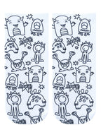 Monster Bash Coloring Socks