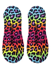 Neon Cheetah Liner Socks