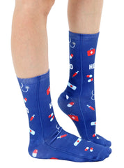 Nurse Hero Crew Socks