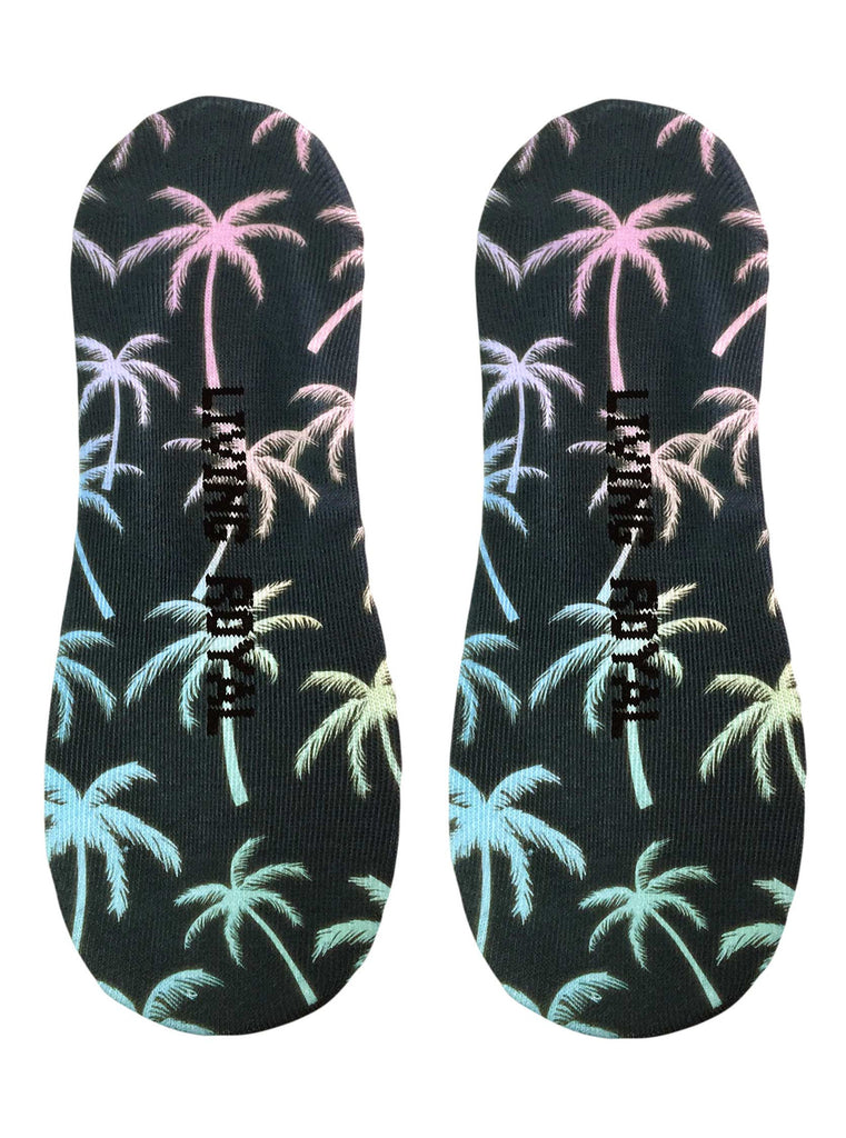 Palm Trees Liner Socks