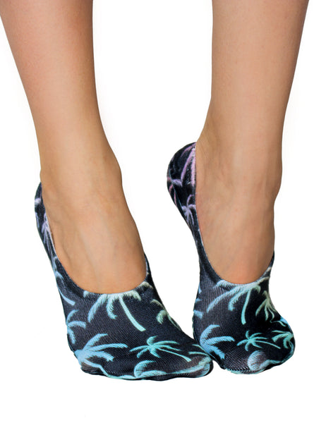 Palm Trees Liner Socks