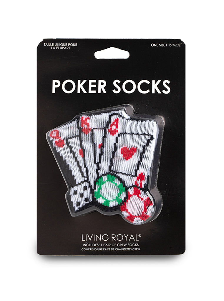 Poker 3D Crew Sock
