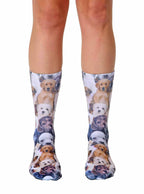 Puppy All Over Crew Socks