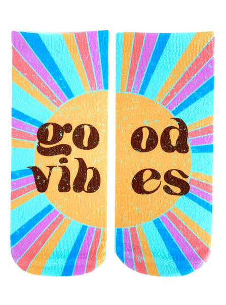 Retro Good Vibes Ankle Socks