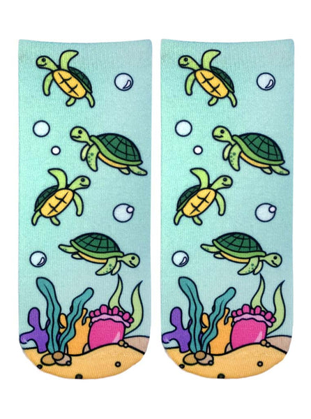 Sea Turtle Ankle Socks