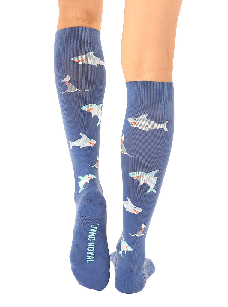 Sharks Compression Socks