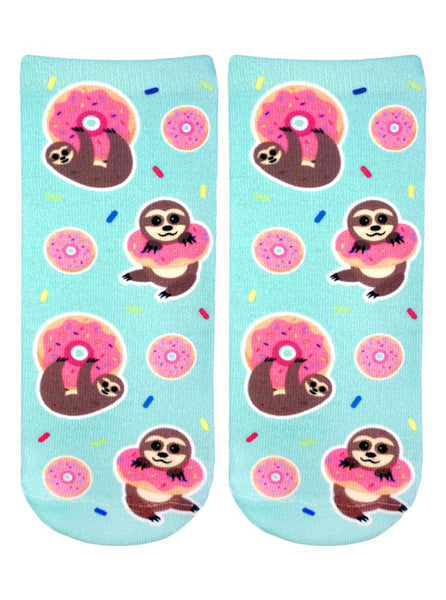 Sloth Donut Ankle Socks