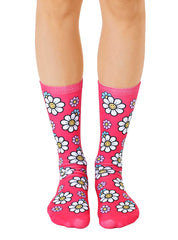 Smiley Daisy Crew Socks